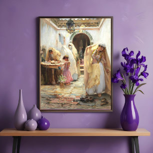 Poster Les femmes à la fontaine