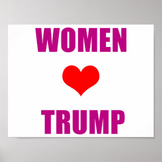 Poster Les femmes adorent Trump Women pour Trump