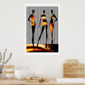 Poster Les femmes africaines en feu (Cuisine)