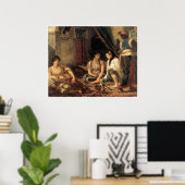 Poster Les femmes algériennes dans leurs appartements, 18 (Bureau à domicile)