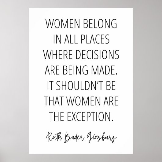 Poster Les femmes appartiennent à tous les endroits où le (Devant)