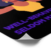 Poster Les Femmes Bien Comportées Font Rarement Sticker H (Coin)