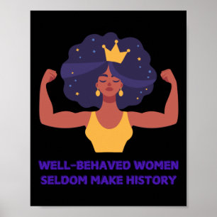Poster Les Femmes Bien Comportées Font Rarement Sticker H