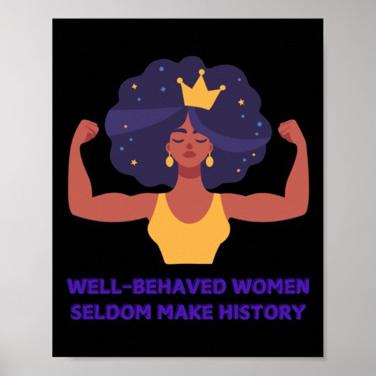 Poster Les Femmes Bien Comportées Font Rarement Sticker H (Devant)