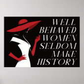 Poster les femmes bien conduites font rarement l'histoire (Devant)