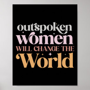 Poster Les Femmes Changeront Le Monde Le Pouvoir Féminist