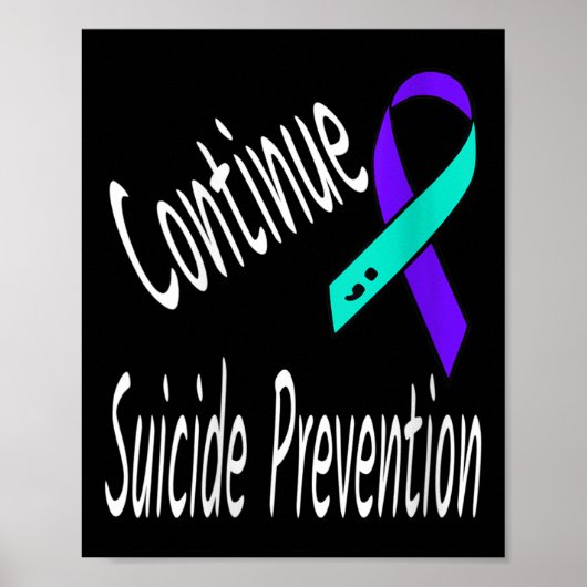 Poster Les femmes continuent la prévention du suicide Sem (Devant)