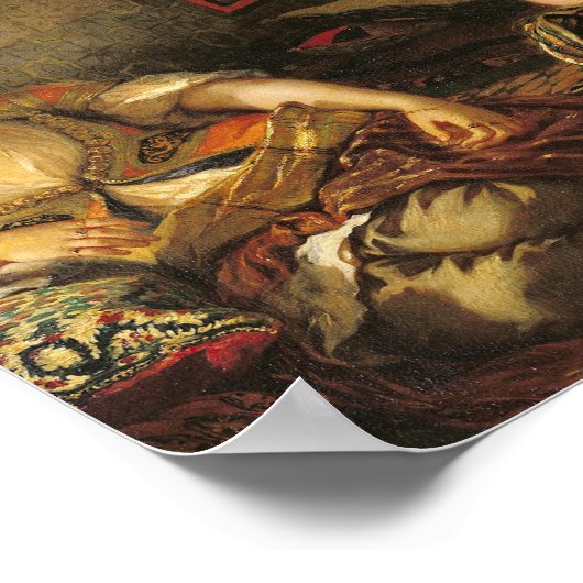 Poster Les Femmes d'Alger dans leur Appartement, 1834 (Coin)