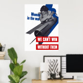 Poster Les Femmes Dans La Guerre (Bureau à domicile)