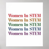 Poster Les Femmes Dans La Science De La Souche Technique  (Devant)