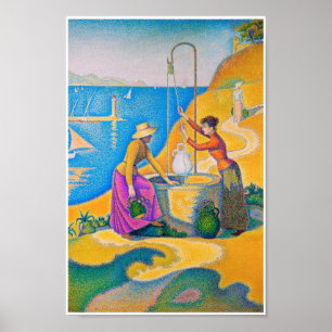 Poster Les femmes dans le puits, Signac
