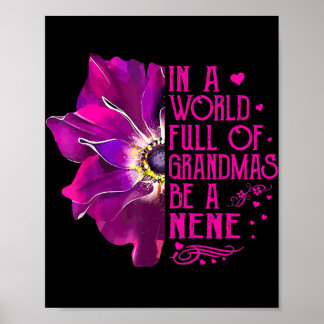 Poster Les Femmes Dans Un Monde Plein De Grandmas Be Nene