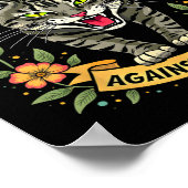 Poster Les femmes de chat sans enfants contre le fascisme (Coin)