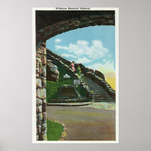 Poster Les femmes descendant l'escalier du sommet (Devant)