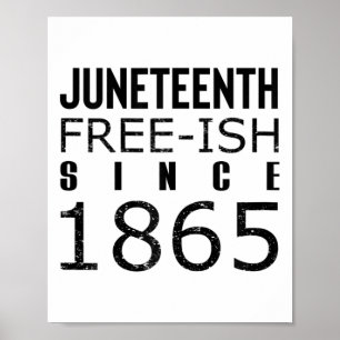 Poster Les femmes gèlent Juneteeth depuis 1865 Histoire d