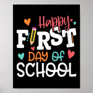Poster Les Femmes Joyeuses Premier Jour D'Enseignant Les