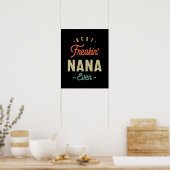 Poster Les Femmes Meilleure Nana Jamais Grand-mère Cadeau (Cuisine)