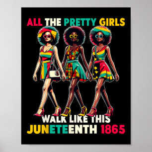 Poster Les femmes noires 1865 fêtent le Cele de la libert