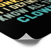 Poster Les Femmes Pas Mon Cirque Pas Mes Singes Mais Je C (Coin)