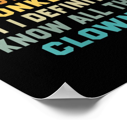 Poster Les Femmes Pas Mon Cirque Pas Mes Singes Mais Je C (Coin)