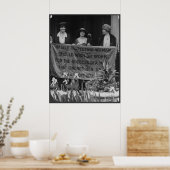 Poster Les femmes qui manifestent pour leur droit de vote (Cuisine)