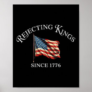 Poster Les femmes rejettent les rois depuis 1776 Patrioti