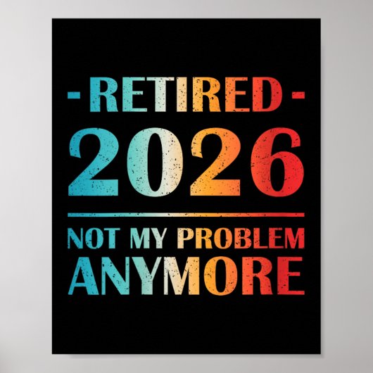 Poster Les Femmes Retraitées 2026 Pas Mon Problème Plus D (Devant)