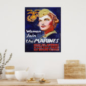 Poster Les femmes se joignent aux MARINES (Cuisine)