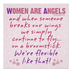 Poster Les femmes sont citation d'anges