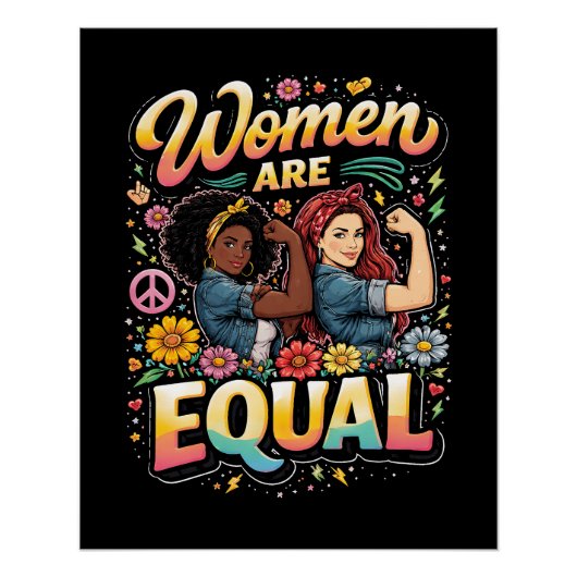 Poster Les femmes sont égales (Devant)