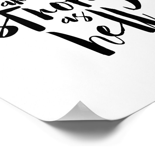 Poster Les femmes sont fortes comme l'enfer, la motivatio (Coin)