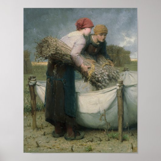 Poster Les femmes sur le terrain, 1882 (Devant)
