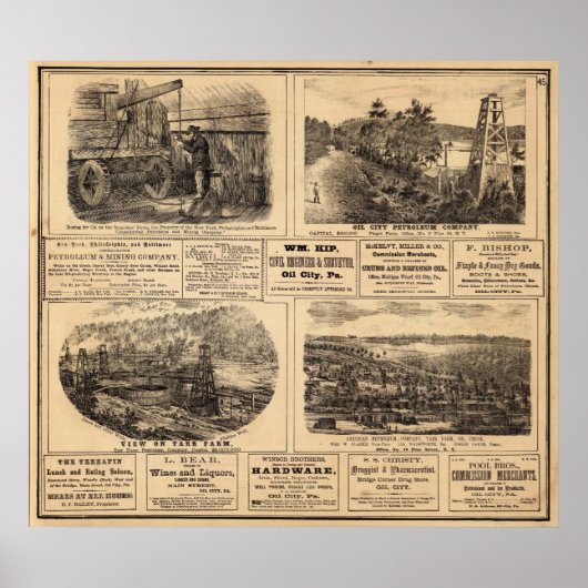Poster Les fermes pétrolières (Devant)