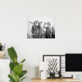 Poster Les fermiers boivent de la bière, 1941. Photo vint (Bureau à domicile)