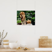 Poster Les fesses du lion (Cuisine)