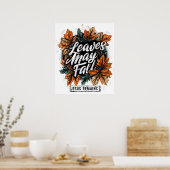 Poster Les feuilles peuvent tomber... (Cuisine)