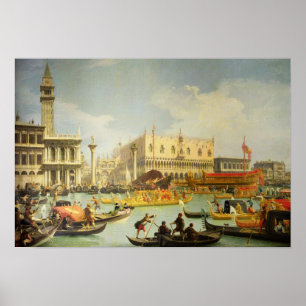 Poster Les fiançailles du doge vénitien vers l'Adriatiq