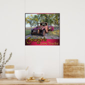 Poster Les filles adorent les camions (Cuisine)