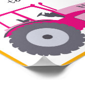 Poster Les filles aiment aussi les tracteurs nurserie imp (Coin)