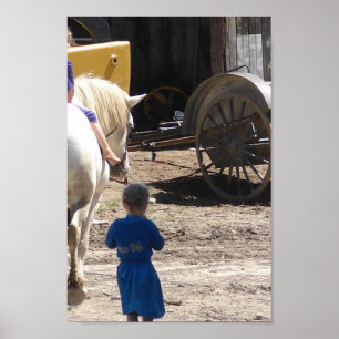 Poster Les filles Amish et leur cheval