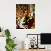 Poster Les filles au piano (Bureau à domicile)