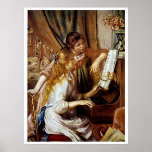 Poster Les filles au piano (Devant)