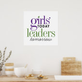 Poster Les Filles Aujourd'Hui Leaders Demain (Cuisine)
