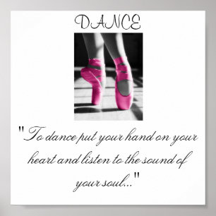 Poster les filles dansent, "pour danser ont mis votre