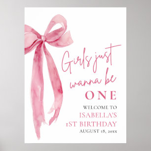 Poster Les Filles De Bow Rose Veulent Être Un 1Er Anniver
