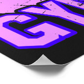 Poster Les Filles Distressées Gymnastique rythmique (Coin)