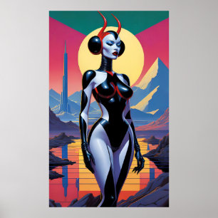 Poster Les filles du diable en latex de Mars