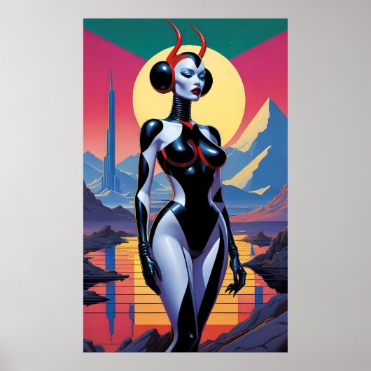 Poster Les filles du diable en latex de Mars (Devant)