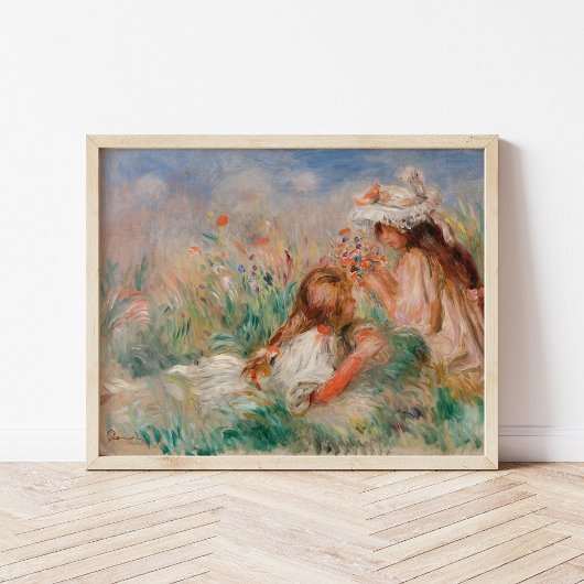 Poster Les filles en herbe | Pierre-Auguste Renoir