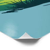 Poster Les filles gouvernent le parcours Retro Golf Illus (Coin)